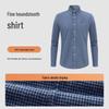 MONTAGUT Men's Houndstooth Long-Sleeve Shirt