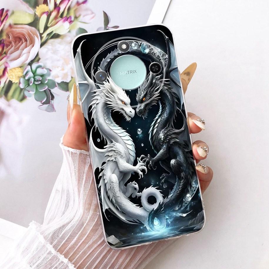 6.8" Case For Honor X9c Smart 5G Cover Cool Fashion Dragon Lion Wolf Cartoon Soft Silicone Phone Cases For HonorX9c Smart Bumper