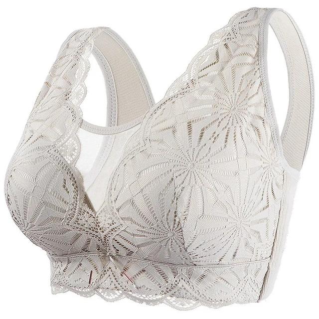 40-50 D E F Thin Sexy Push Up Bra Women Plus Large Big Size Lace Bralette Lingerie Wireless Bra Fashion Underwear Brasieres