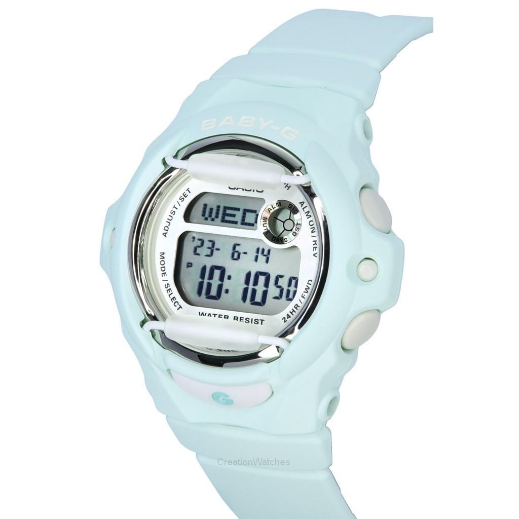 Casio Baby-G Digital Pastellgrønn Resinreim Kvarts BG-169U-3 200M Dameklokke
