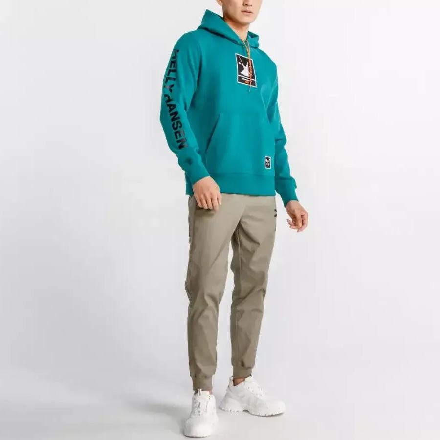 Men's Sweatshirt PUMA x HELLY HANSEN Fleece Lined Thermal Sports Pullover Hooded Long Sleeved Sweatshirt Men's