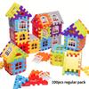 Kids Educational Block Puzzle, 50/70/100/140Pcs, Portable Plastic Toy for Ages 3+ Brain Training
