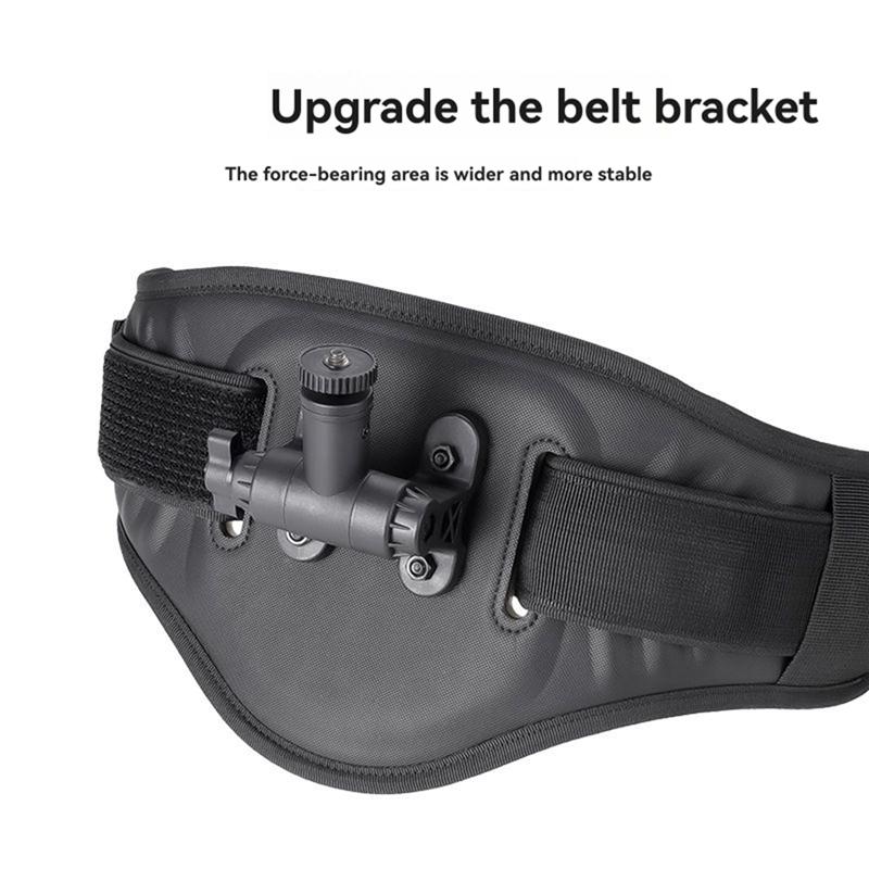 

Universal Sports Camera Waist Belt Mount With 1/4 Bracket, Adjustable Photography Belt For Live Broadcast Action Cameras чорний