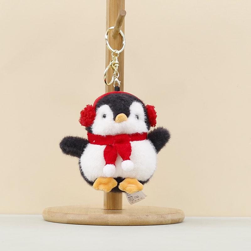 Cute Animal Penguin Plush Toy For Bags And Car Decorations
