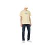 Calvin Klein Letter Logo Round Neck Short Sleeve T-Shirt Men Tops Yellow Blue 4RB862GRM9