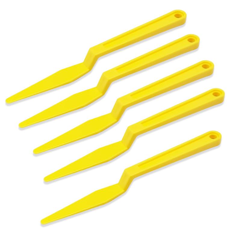 Window Tint Tool Vinyl Wrap Shank Gasket Squeegee Corner Scraper with Long Handle Flat Lip for Car Vinyl Film Install 5/3pcs