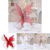Christmas Butterfly Ornament Fabric Glitter Sequin Deco For Holiday Decor