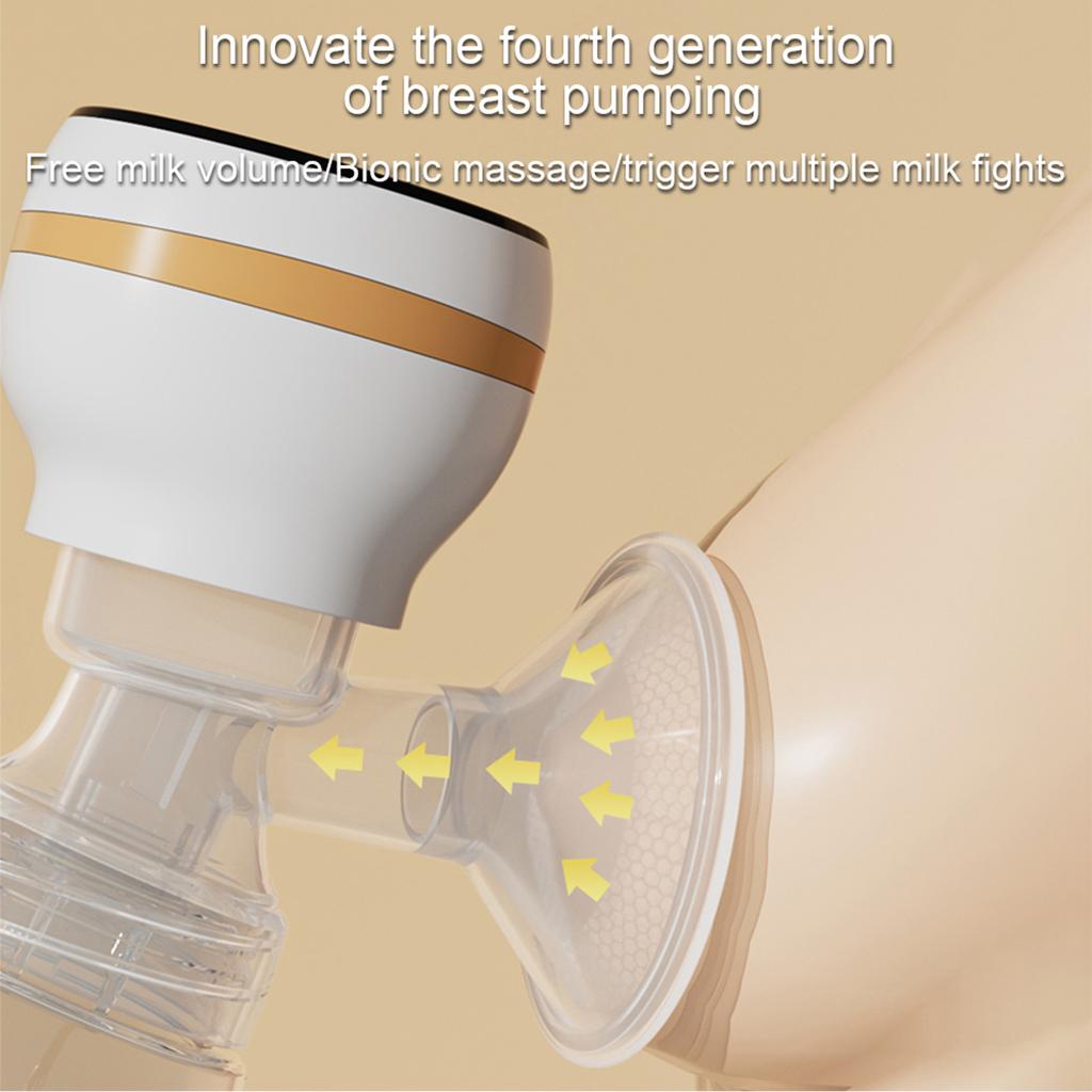 Integrated Electric Breast Pump Hands   Breast Pump for Breastfeeding 4 Modes & 9    s Low Noise Anti-Backflow LED Screen Built-in