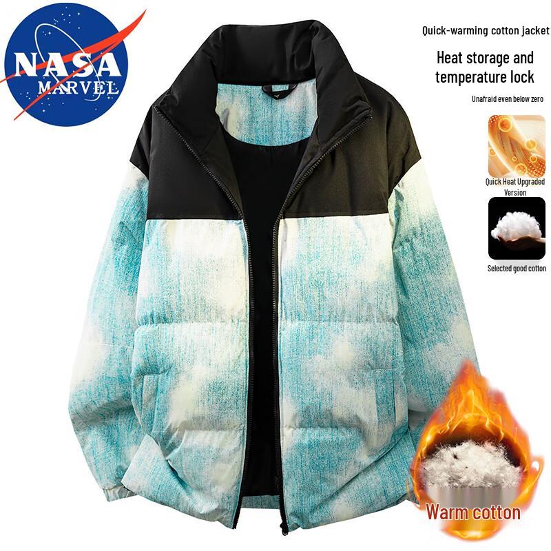 NASA MARVEL Men's Stand Collar Padded Jacket