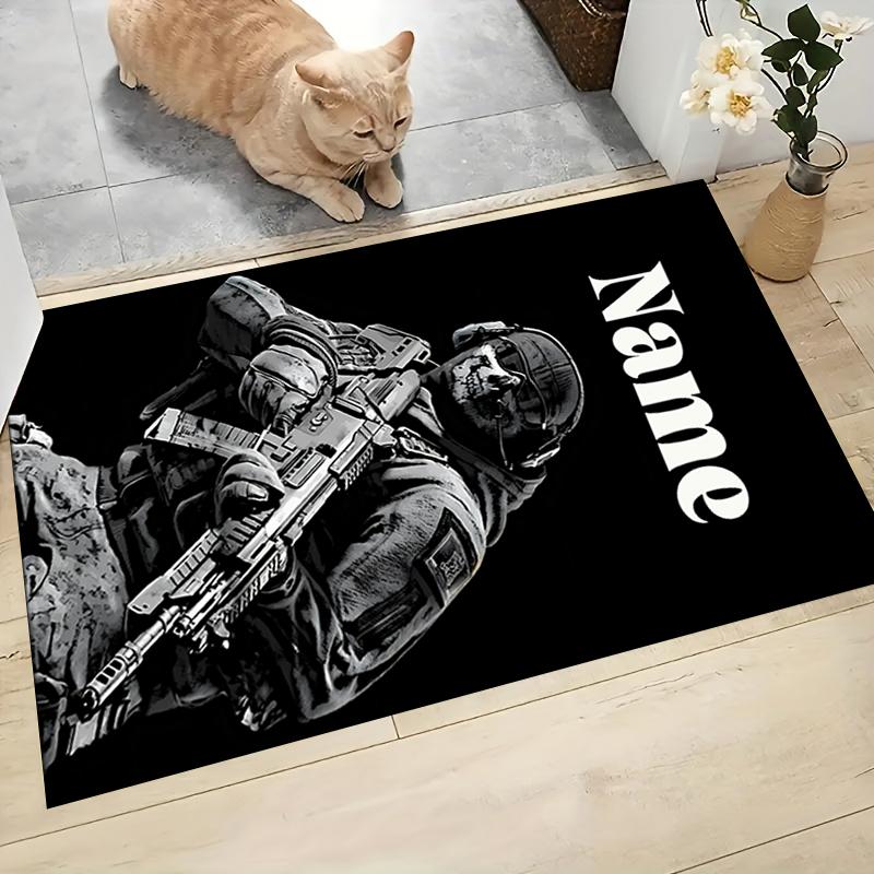 Custom Name Fall Guys Party Carpet Rug Customizable Soft Washable Anti-Slip Home Living Room Sofa Mats Personalized Rug. 090990