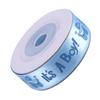 10Yards Roll IT IS A BOY GIRL Blue Pink Baby Shower Christening Party Favor Gift Stain Ribbon