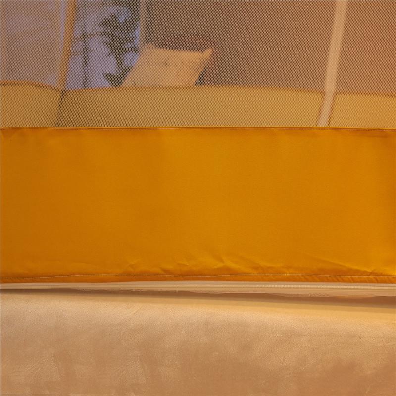 Installation-free Yurt Mosquito Net Mosquito-proof Folding Children's Double-door Dormitory Mosquito Net Encryption Thickened Version