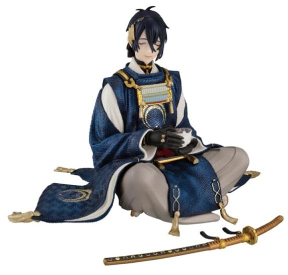 Лотерея Minna no Kuji Touken Ranbu ONLINE ~Джин Наполнитель для лапши, 5-й сезон~ 10-й юбилейный Последний приз Наполнитель для лапши Фигурка Микадзуки Мунчику -Расслабленный