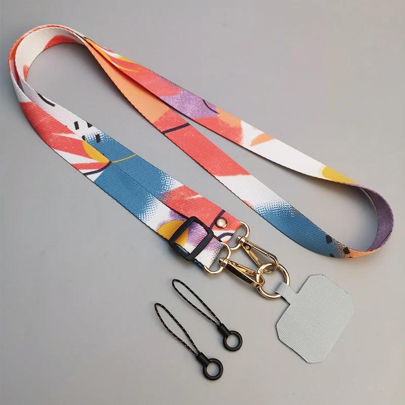 Künstlerischer Crossbody Handytasche Lanyard Riemen Hängendes Halsseil Verstellbar Handy Anhänger Lanyard Mit Universal Clip Dichtung