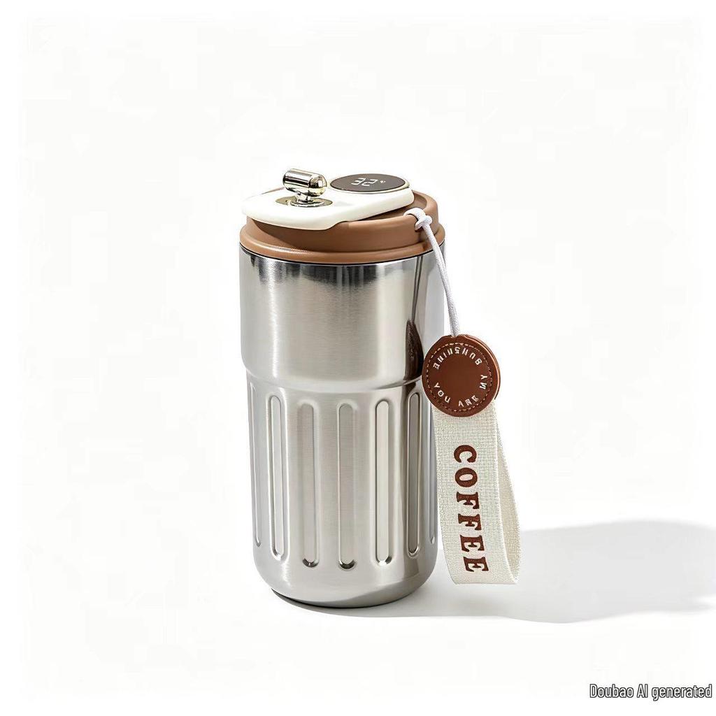 316 Stainless Steel Smart Display Insulated Coffee Mug, Large Capacity with Custom Logo