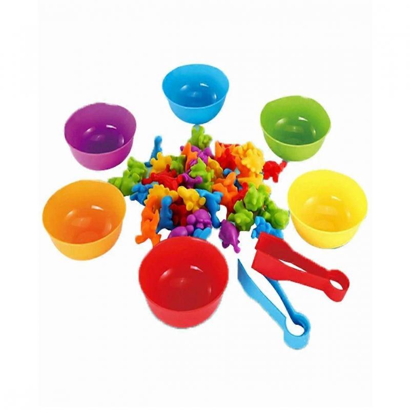 Zabawki do liczenia dinozaurów Sortowanie Zabawka Dopasowywanie Gra w dopasowywanie Wczesne liczenie Zabawki edukacyjne