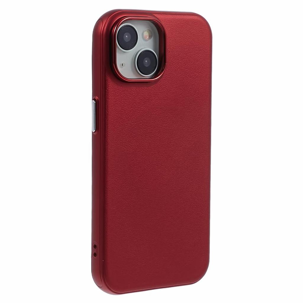 For iPhone 14/13 Case Compatible with MagSafe Leather+PC Shockproof Phone Cover