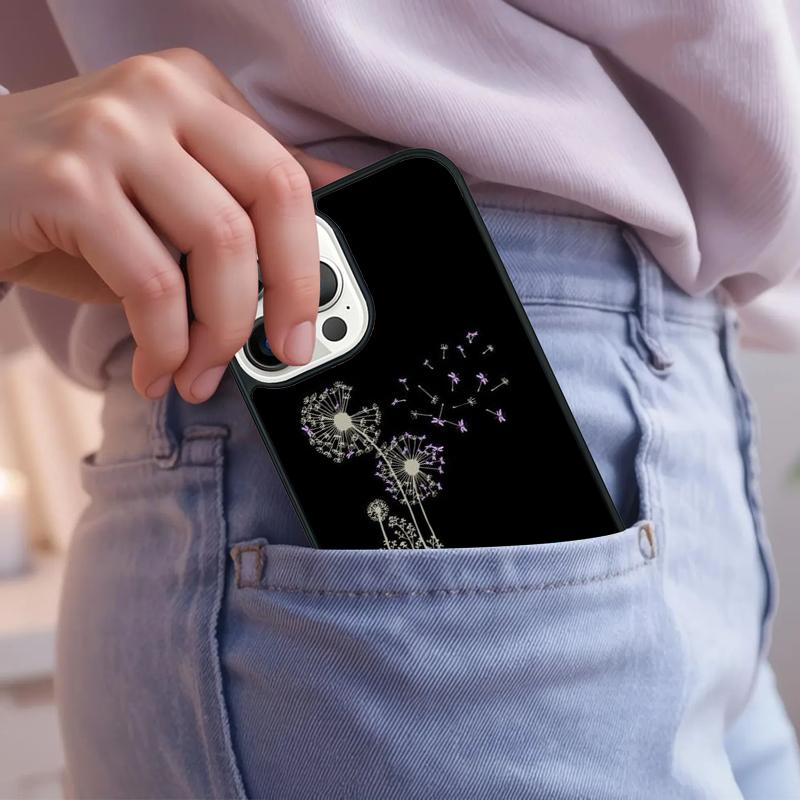 Dandelion Phone Case For iPhone 17 Air 15 16e 14 13 Pro Max Coque 12 11 Pro Max PLUS cover