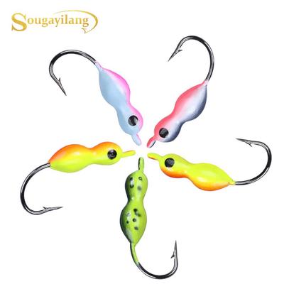 SOUGAYILANG Ice Fishing Bait 5pcs Soft Bait Sea Fishing Freshwater Fishing Tackle Accessories Lure