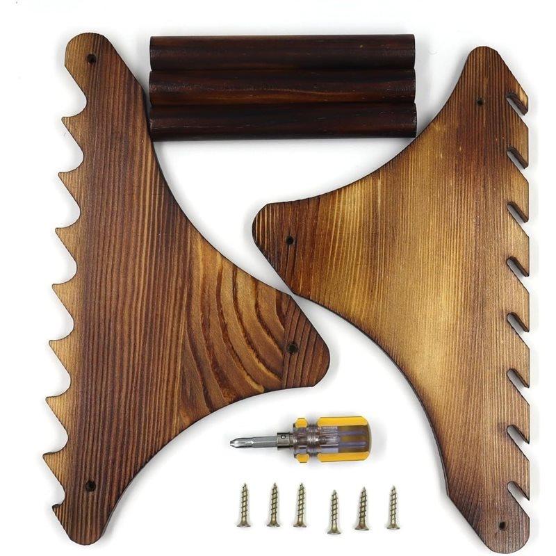 B97A-Holz feststehendes Messer Sammlungs Ausstellungsständer Halter, Messerblock, Maximale Kapazität 8 Messer