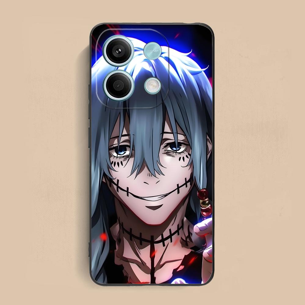 

JJK Mahito Phone Case for Xiaomi Redmi 15 14 13 12 A5 3 2 1 C Plus 4G 5G Soft TPU Shockproof Cover Redmi A1+