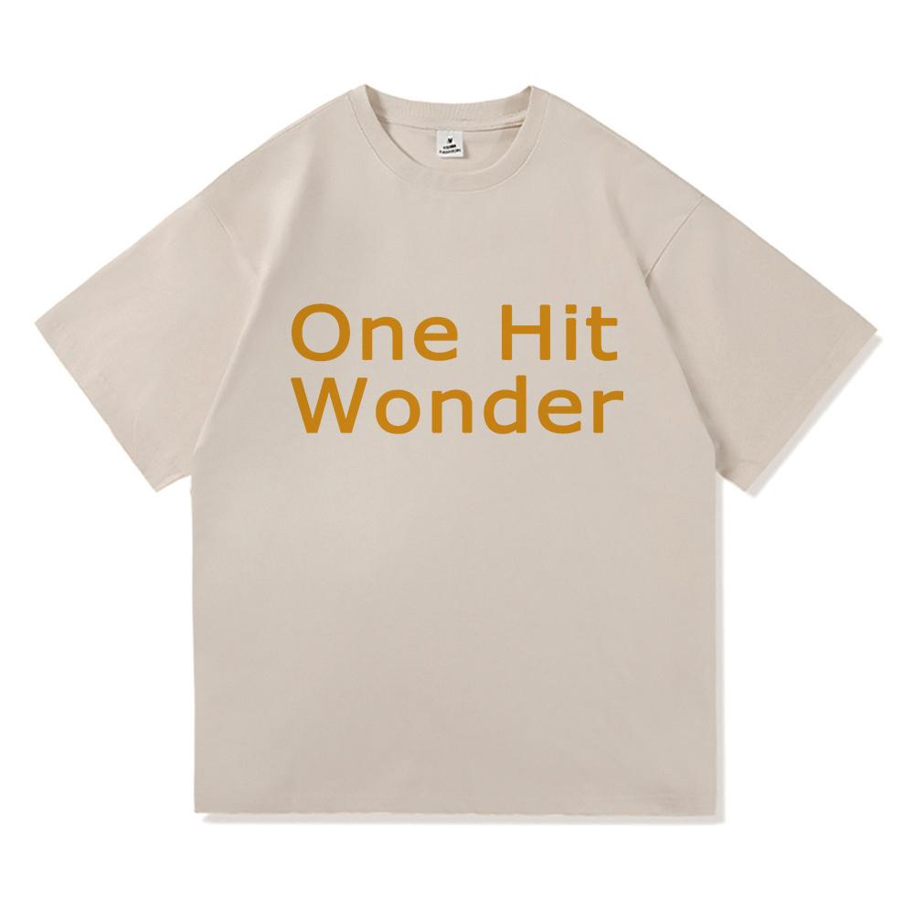 Benson Boone ONE HIT WONDER Camiseta Misma Ropa Hombre/mujer Ropa Vintage Harajuku Camisetas de Alta Calidad para Amante