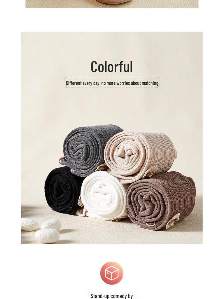 Girls' Fleece Lined Cable Knit Button Flower Tights - Nine-Point Length for Spring, Autumn, and Winter Wear