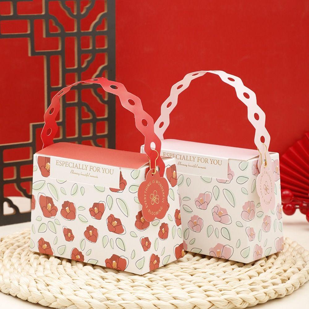 

10pcs DIY Handbag Paper Candy Boxes Anniversary Decorative Gift Box Wedding