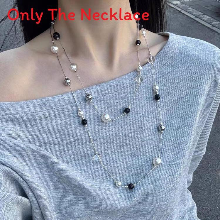 Tiger Eye Stone Multilayer Geometric Necklace With Beaded Chain For Women And Men