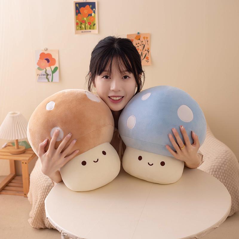 1Pc 10/23/30CM Lovely Colorful Mushroom Plush Toys Super Cute Small Mushroom Pillow Cushion Stuffed Soft Interesting Gifts