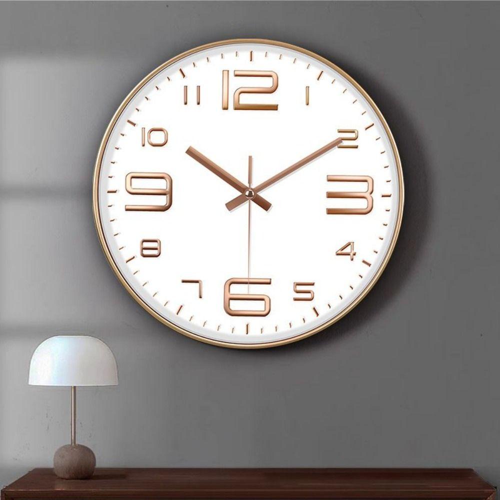 Mute Nordic Wall Clock Unique Wall Hanging Clock Minimalist Digital Clock  Household