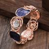 Elastic Buckle Colored Oil Rose Bracelet Women's Hand Bracelet  Gifts for Women Girl
