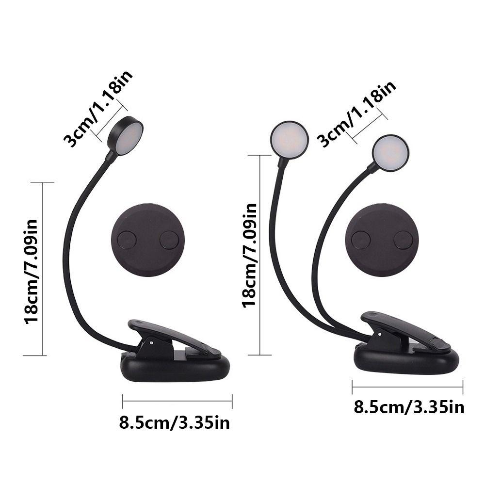 Flexible Gooseneck Design LED Clip on Reading Light Mini Desktop Table Lamp  Bedroom Reading