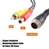 uxcell Car Camera Adapter 36.5cm 4 Pin to RCA Adapter M12 4 Pin Male