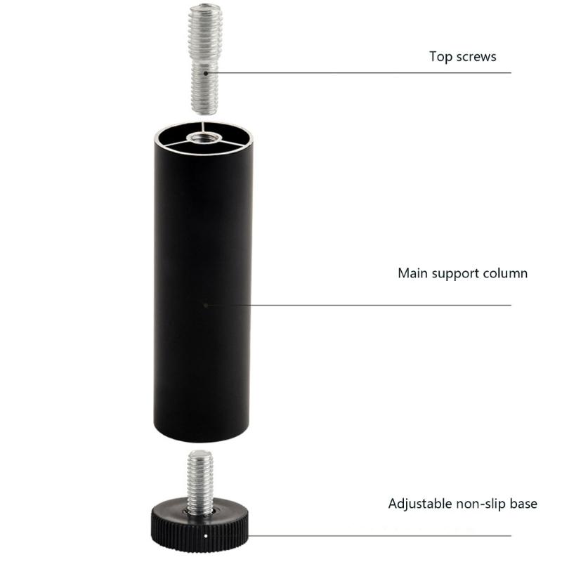 Möbel Höhenverstellbare Stützfüße Schwere Ausführung Aluminiumlegierungen Bettgestell Erhöhungen Rutschfeste Basis Beinverlängerungen