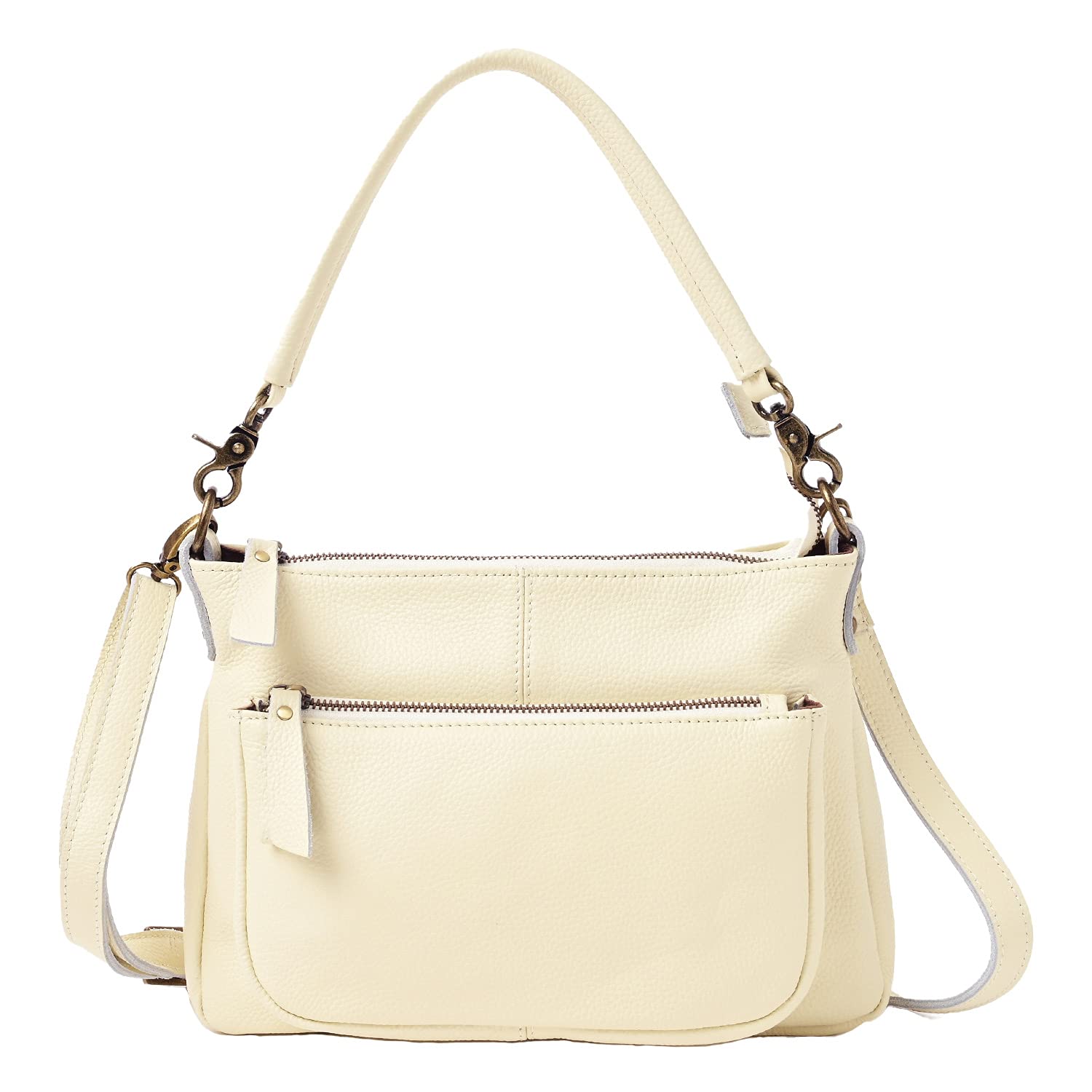 

Genuine Leather Shoulder Bag Crossbody Leather Handbag 2WAY Ariel Ivory [Notre Favorie] Women s (Gold Hardware) слонова кістка