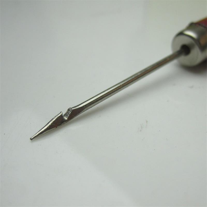 Awl Jewelry Shoe Leather Repair Tools Wooden Handle Stainless Steel Beaded Tambour Crochet Hook DIY Punch Needle Hand Hole Punches