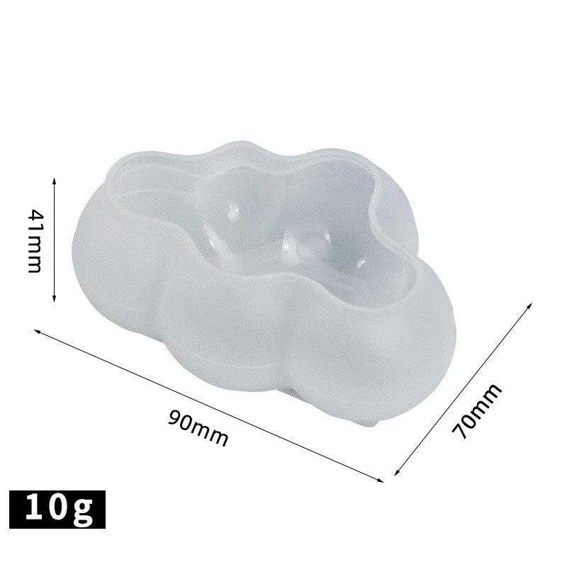 S/M/L 3D Cloud Shape Chocolate Silicone Mold Mousse Fondant Ice Cube Pudding Candy Soap Candle Molds Baking Cake Decoration Tool