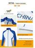Unisex Chinese Team Casual Sports Three-Piece Set: Short Sleeve Polo, Stand Collar Top, Running Shorts.