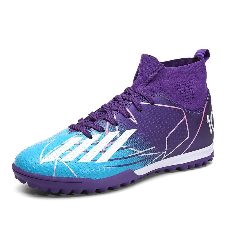New football shoes men's and women's adult high-top long nails AG youth broken nails TF professional football game training shoes
