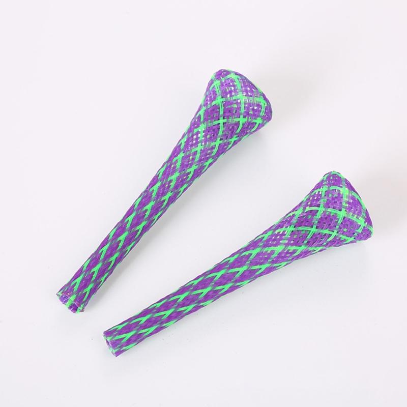 25Pcs Kitten Chew Toy Teething Soft Woven Cats Toy Interactive Attractive Woven Tube Shape Teething Toy