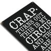 HEMITONG Crap Turns Out This Is My Circus And These Are My Monkeys Funny Vintage Metal Tin Signs Retro Decorative for Mom Mother