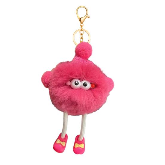 Keychain Pendant Plush Soft with Colorful Kids Backpack Pencil Character Graphics Fabric Keychain Case Accessory