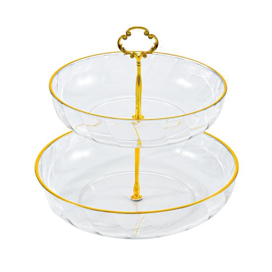 Practical Light Luxury Storing Wear-resistant Simple Round Household Fruit Plate Tray Home Supplies Snack Stand