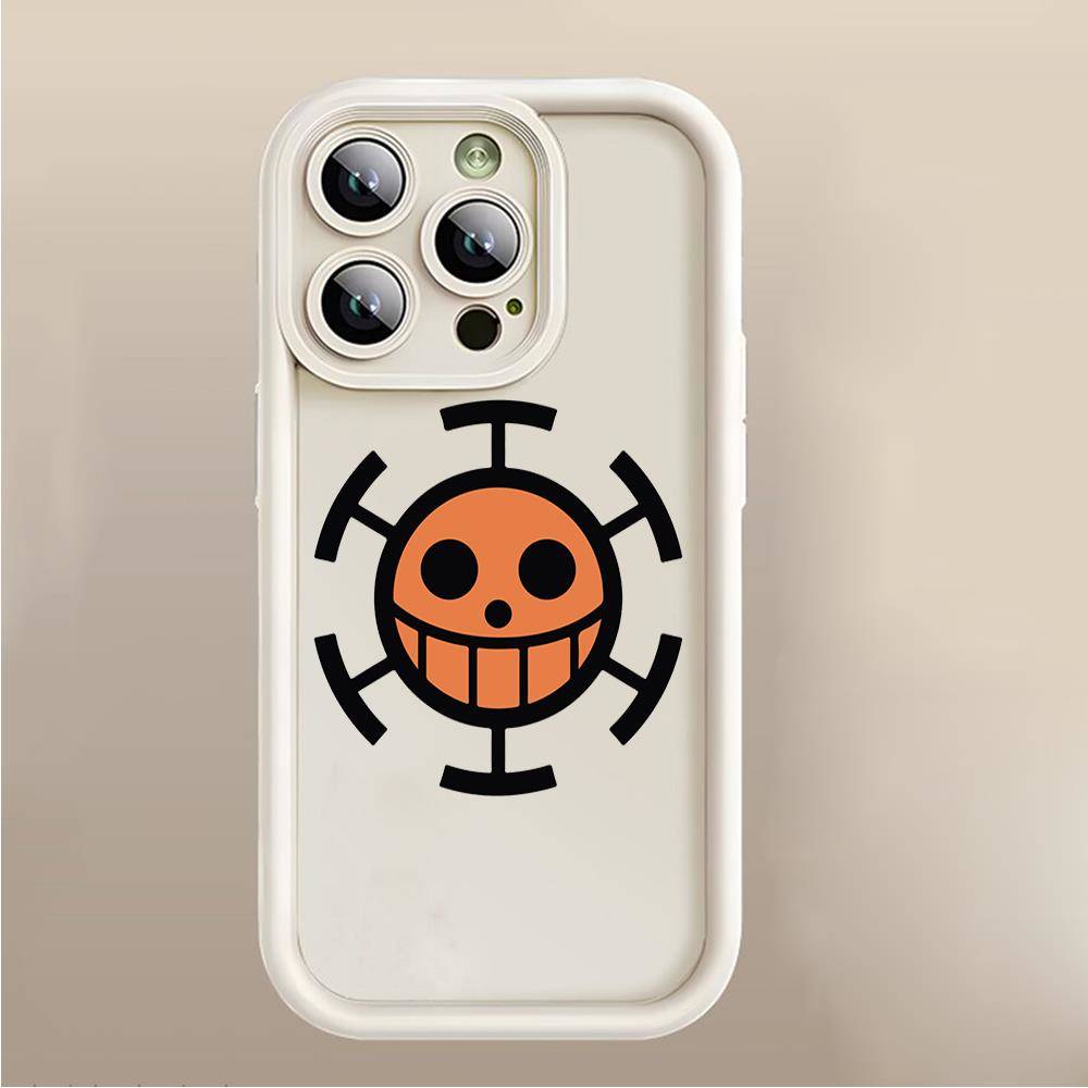 D-35 One Piece Logo Case for iPhone 15 14 13 12 8 Plus Samsung S24 S23 Ultra A04S A05S Huawei P40 P50 P60 Nova 11 Pro Max OPPO A17K Reno 10