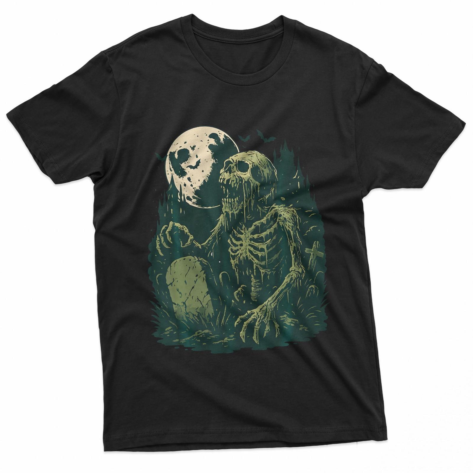

Zombie Skeleton Graveyard Undead Horror Goth Aesthetic T-Shirt 5XL різнокольоровий
