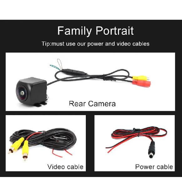 180 degrees 1080P AHD CCD universal front camera without parking line car front view camera parking camera without mirror