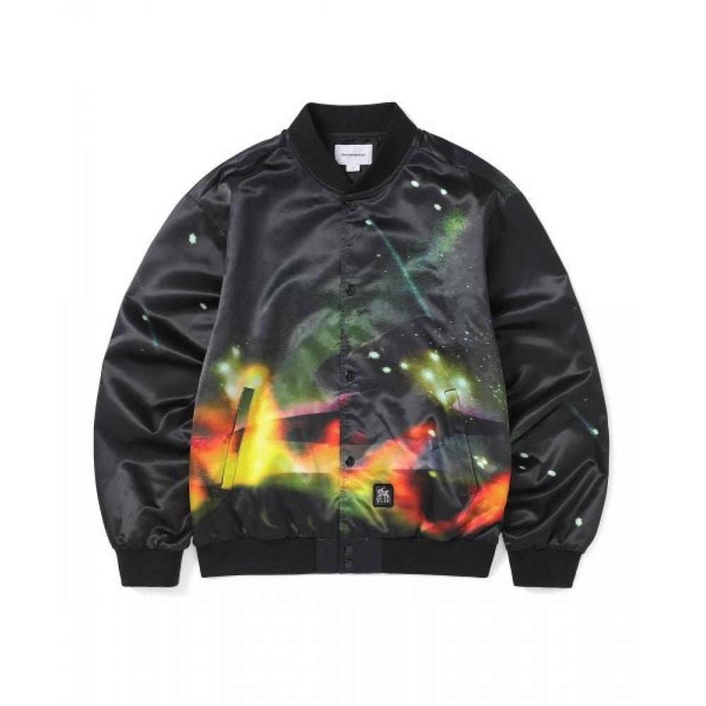 This Isneverthat  ThisIsneverthat  Flame Satin Jacket Black S