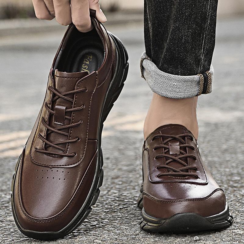 Fashion Official Website Hot Selling Men's Genuine Leather Shoes Comfortable Hiking Shoes High-quality Soles Men's Casual Shoes