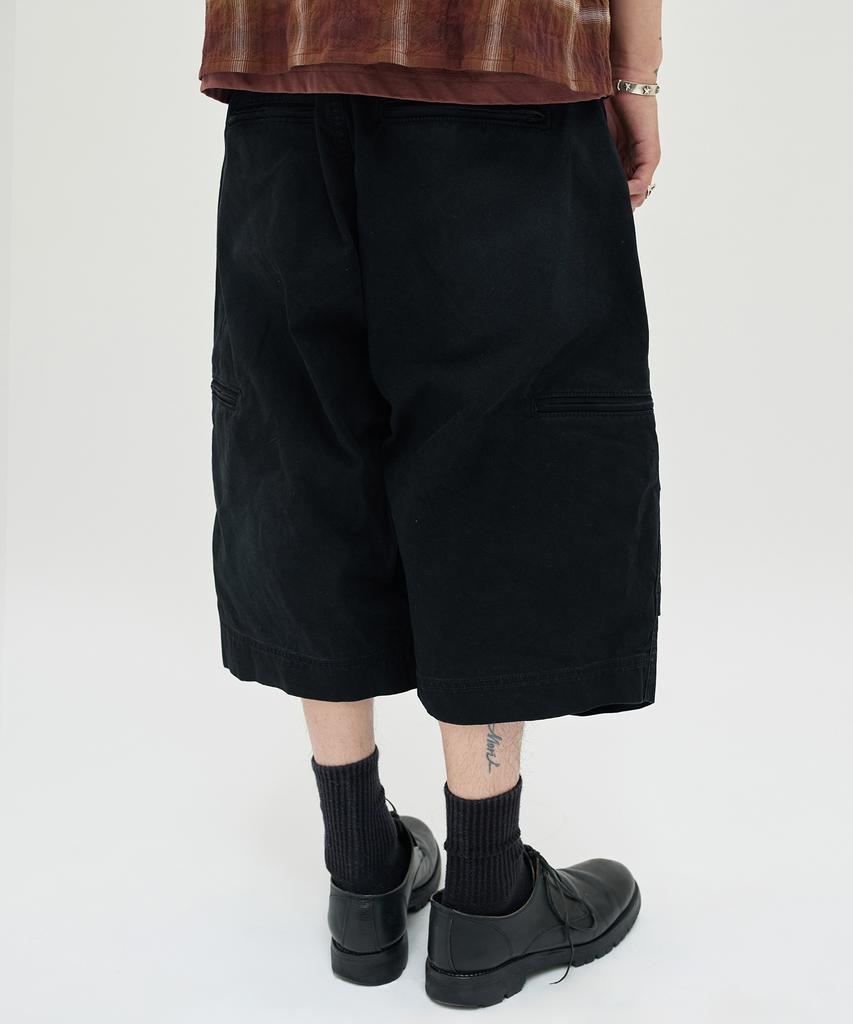 Seuweideu Utility Cargo Shorts [Black]